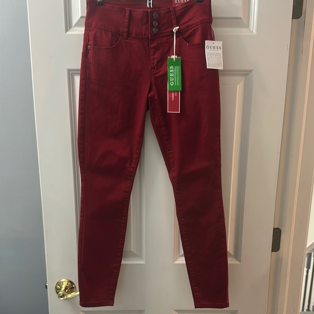 Guess Red Skinny Jeans size 27